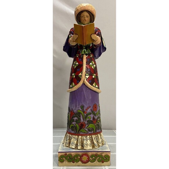 Jim Shore WOMAN CAROLER 2006 Here We Come Figurine 4005327 Heartwood Creek - Picture 1 of 10